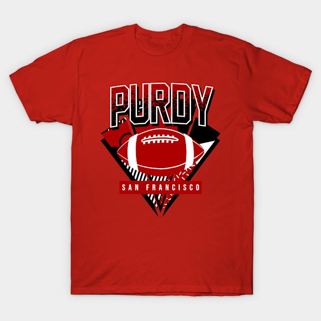 Purdy Retro San Francisco Football T-Shirt by funandgames